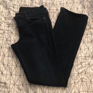 Dark wash bootcut jean
